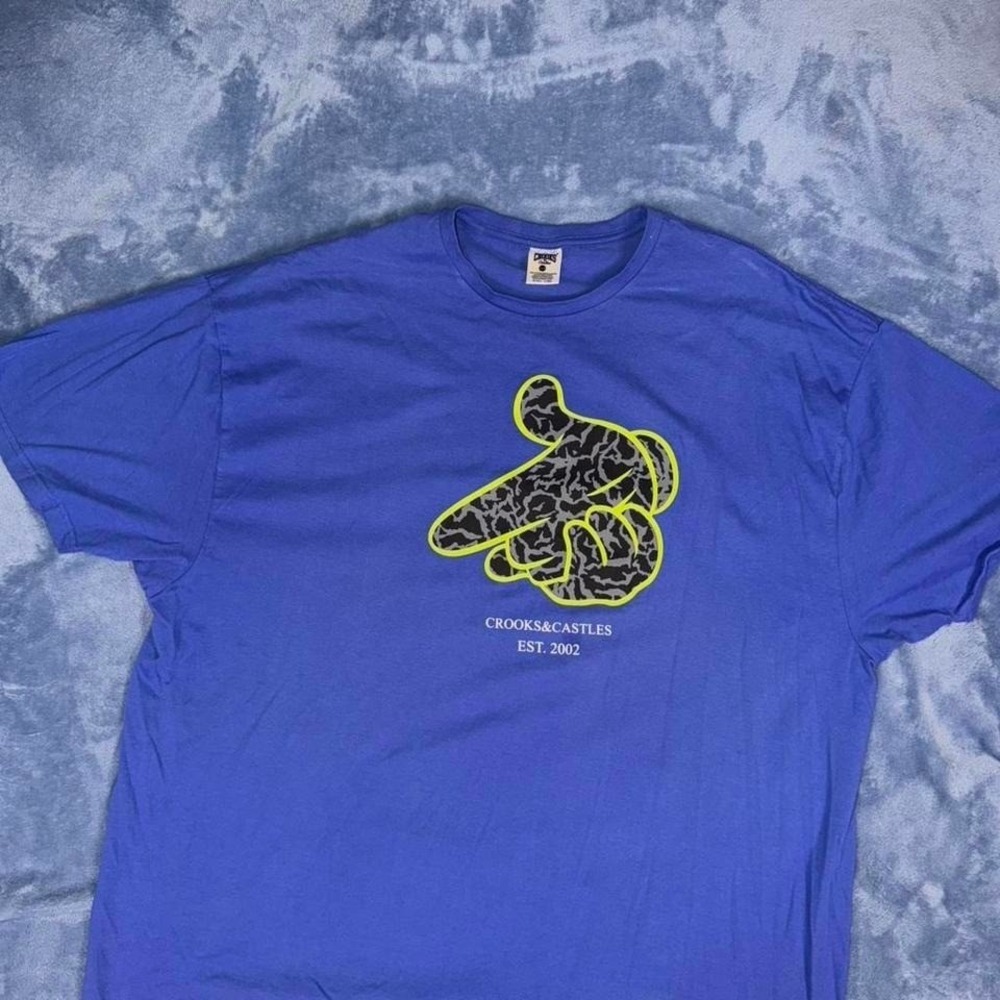 Crooks & Castles blue‎ t-shirt Size 3XL